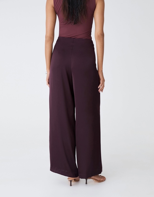 Forcast - Asma Satin Wide Leg Pants