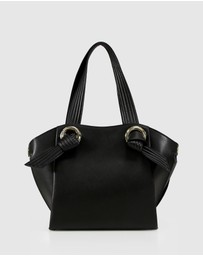 Belle & Bloom - Heart Of Gold Leather Shoulder Bag