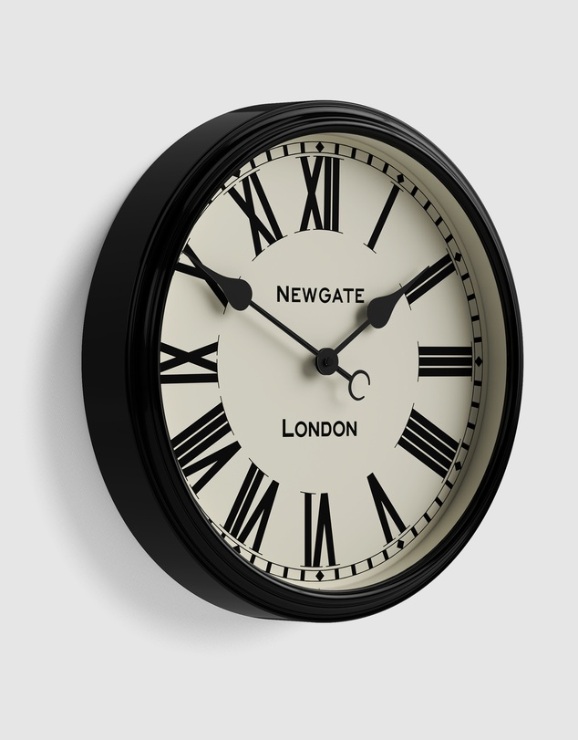Newgate - Newgate Spitalfields Wall Clock-Black