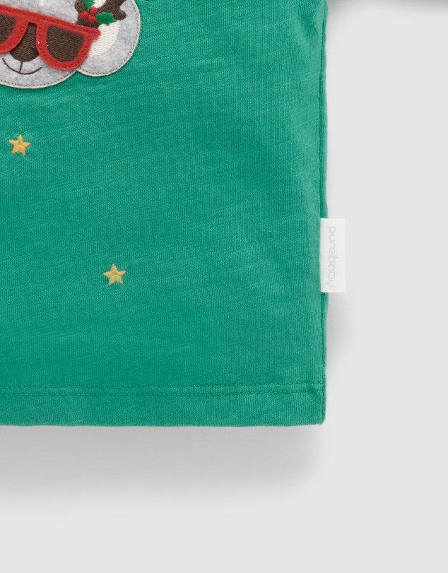 Purebaby - Christmas Party Tee-Kids-Babies