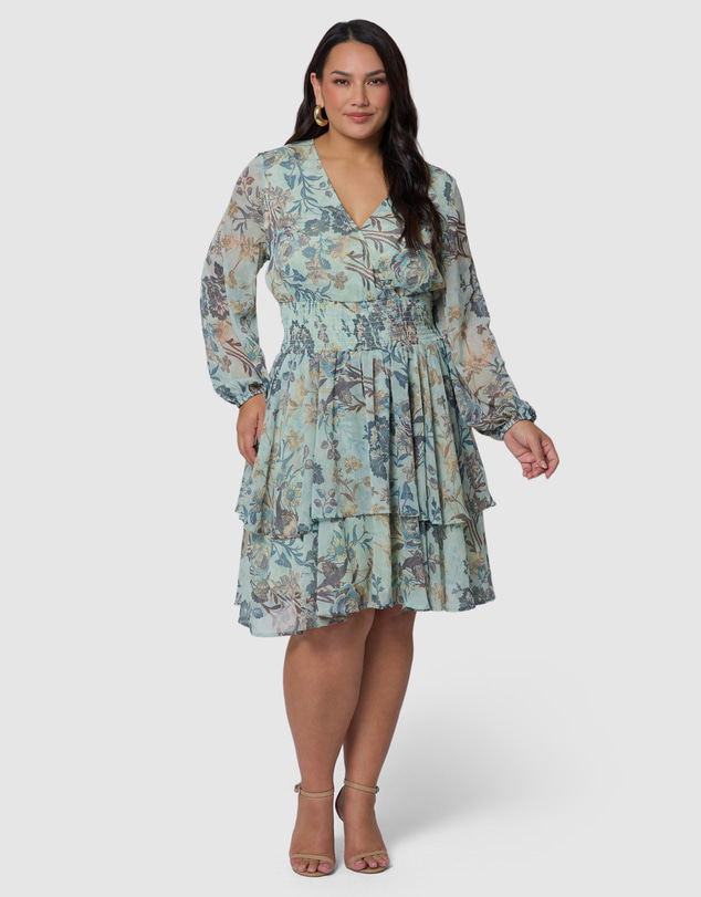 Pink Dusk by Curve Project - Flirty Mini Dress