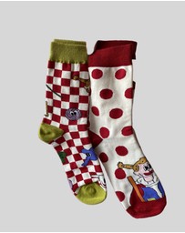 KAJA Clothing - Women's christmas socks colorful fancy soft socks-Little girl socks