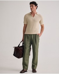 Oxford - Huck Lined Knitted Polo