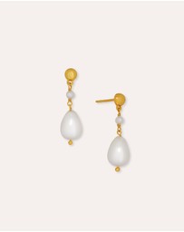 Ottoman Hands - Kyra Pearl Drop stud Earrings