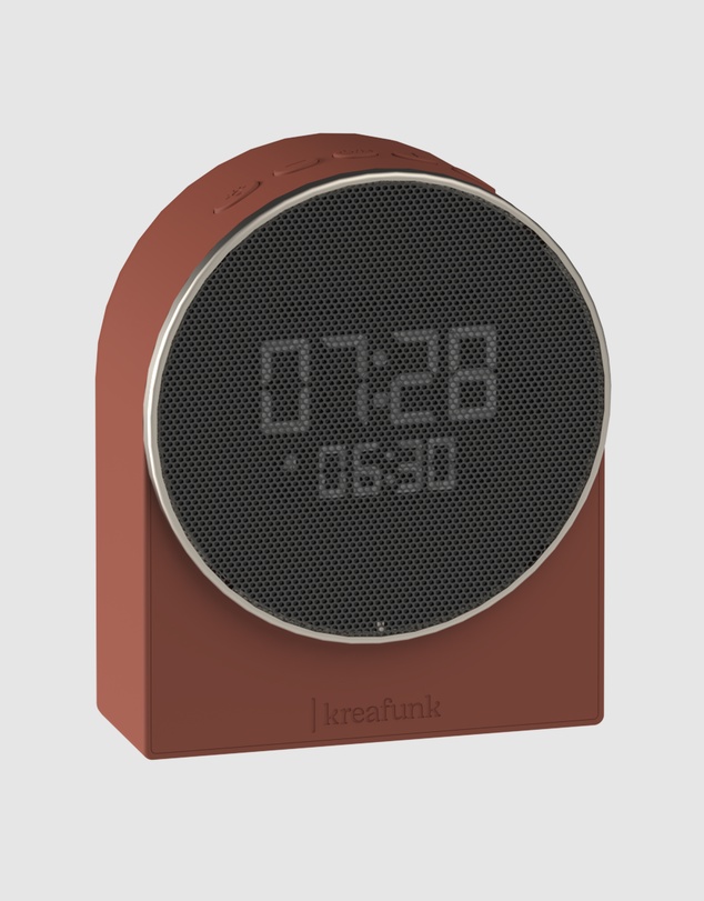 Kreafunk - Kreafunk Ivy Alarm Clock W/ Bluetooth Speaker - Terracotta