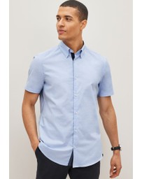 NEXT - Stretch Oxford Short Sleeve Shirt