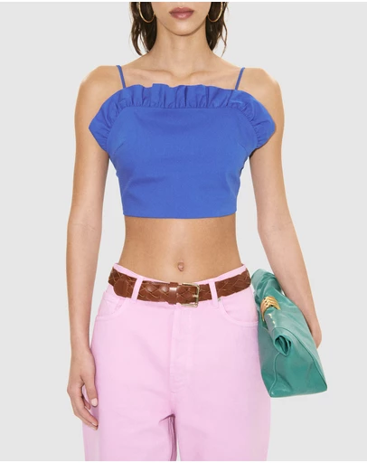 M.N.G - Open Back Crop Top