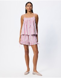 Damson Madder - Mafalda Frilly Tie Bloomers