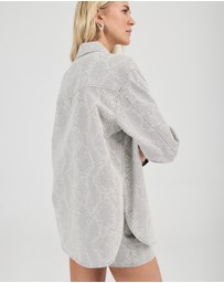Rolla's - Drift Oversized Denim Shirt Python