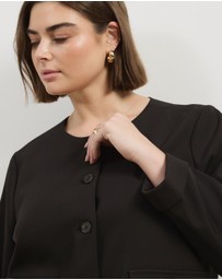 Atmos&Here Curvy - Sorelle Cropped Tailored Jacket