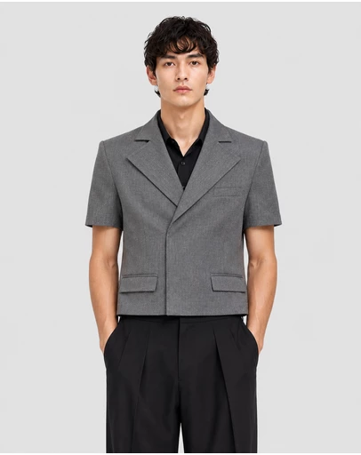 Justin Cassin - Javier Short Sleeve Crop Blazer