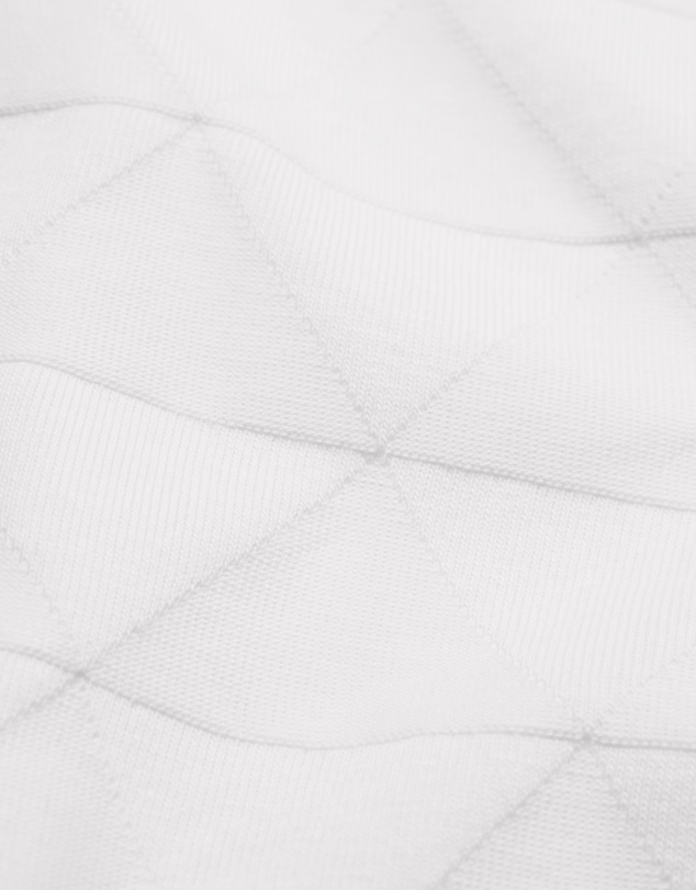 Calibre - Geometric Jacquard T-shirt Off White