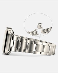 Friendie - Stainless Steel Link Bracelet Band - The Sydney - Apple Watch Compatible