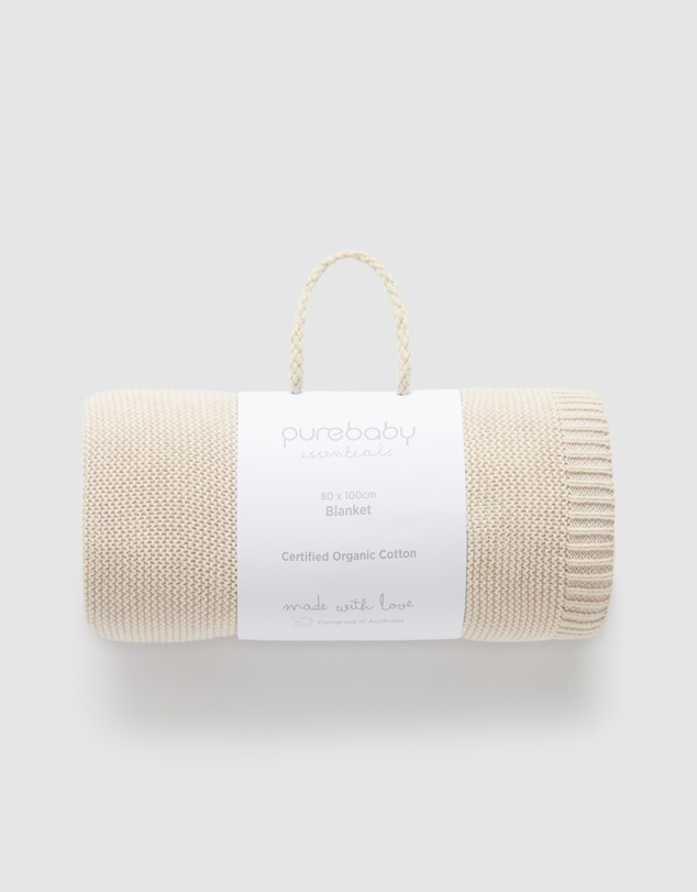 Purebaby - Essentials Textured Blanket-Babies