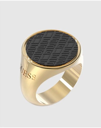 GUESS - King's Road Gold Tone Ring 64