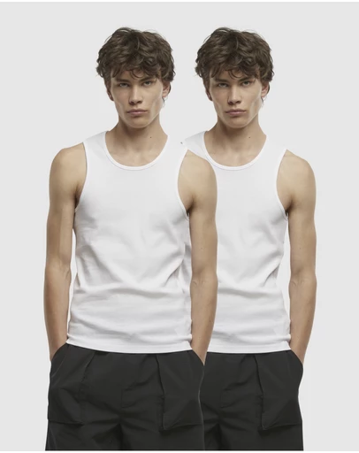 Urban Classics - Ribbed Tank Undershirt 2Pack
