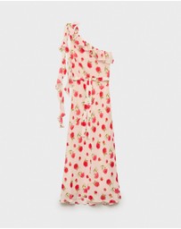 M.N.G - Rose Floral Ruffled Dress