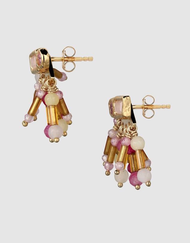 Haze & Glory - 2 in 1 Dazzle Stud Earrings - Gold