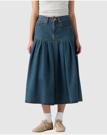 Levi's - Yoked Pleated Skirt