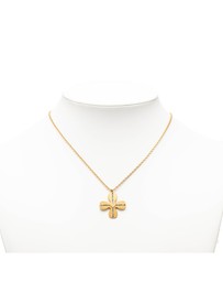 Pre-Loved by Azura Reborn - Pre-Loved Gold Plated CC Crystal Clover Pendant Necklace