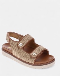 Mia Vita - Dakota Slingback Sandal - Natural Raffia
