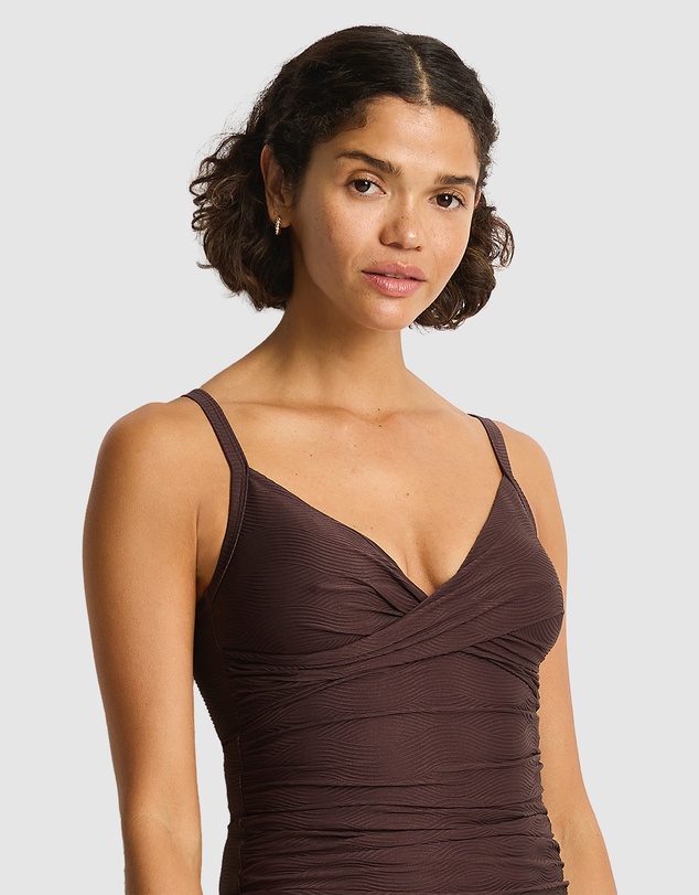 Sea Level Australia - Zen Cross Front Scoop Back Tankini