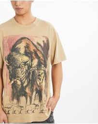 Vintage by The Real Deal - Pre Loved - Vintage Bison Wildlife Tee