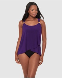 Miraclesuit Swimwear  - Dazzle Underwired Draped Tankini Top