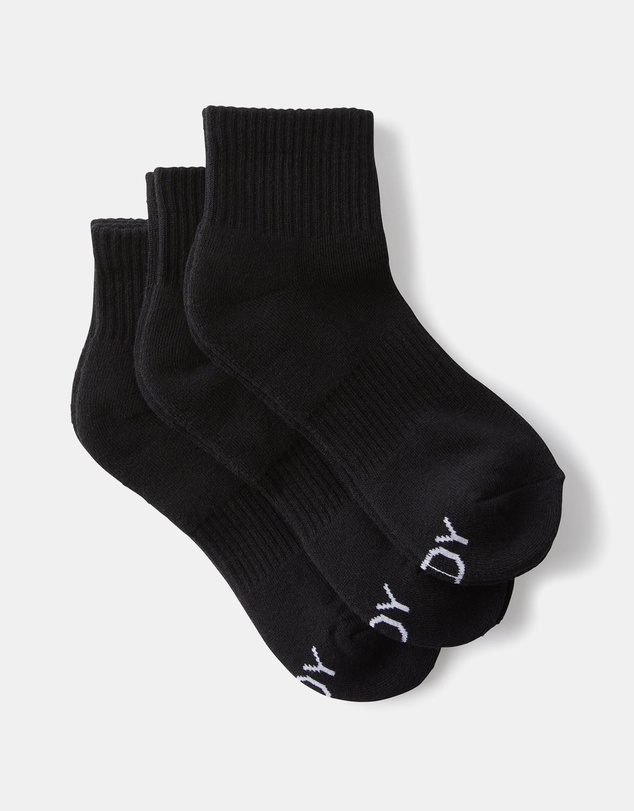 Cotton On Body Active - 3-Pack Body Quarter Crew Socks