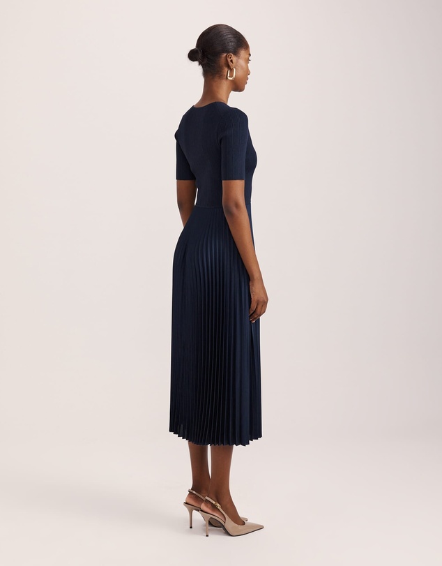 SABA - Vicky V Neck Mixed Media Dress