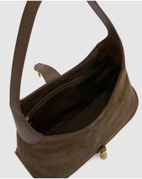 Nakedvice - The Amber Cocoa Suede Bag