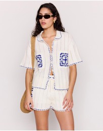 MINKPINK - Avalon Crochet Shirt
