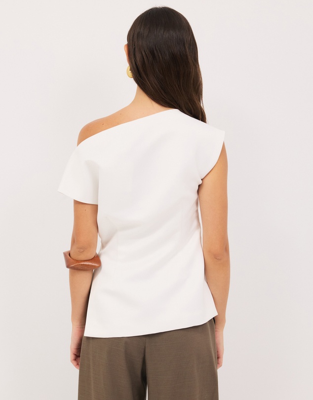 Calli - Marla Off-Shoulder Satin Top