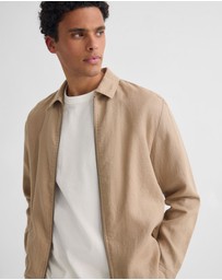 Oxford - Adem Linen Zip Bomber