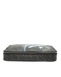 Pre-Loved by Azura Reborn - Pre-Loved Zucca Coated Canvas Surfing Astronaut Clutch