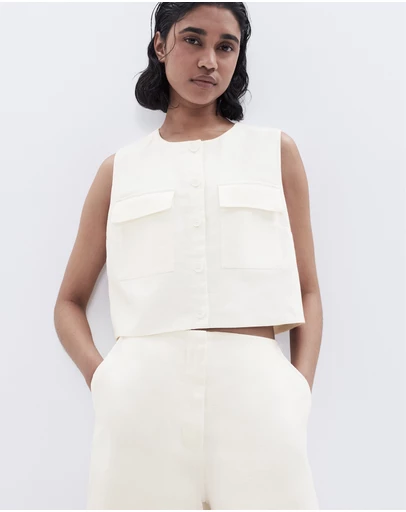 UNISON - Linen Utility Vest