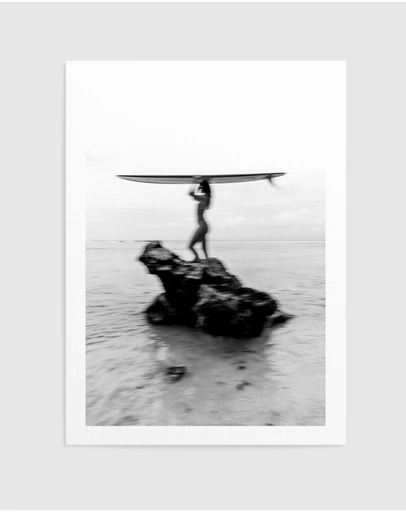 Olive et Oriel - Surf Check by Mario Stefanelli Art Print