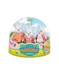 Lil Woodzeez - The Hoppingood Rabbits Miniature Animal Figurine Set