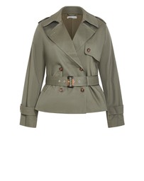 City Chic - Leah Crop Trench