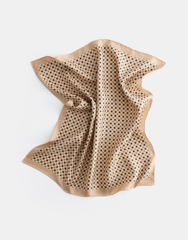 & Other Stories - Geometric Print Silk Scarf