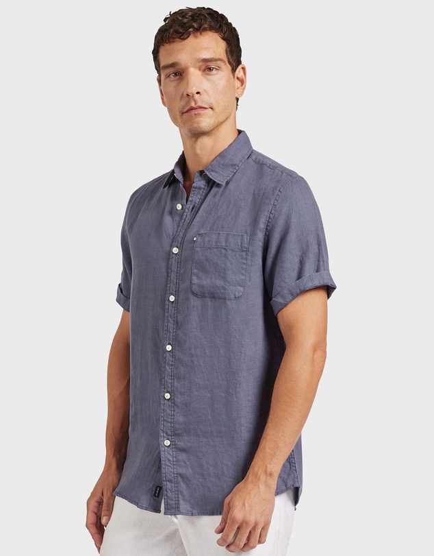Academy Brand - Hampton Linen Short Sleeve Shirt