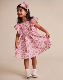 Huxbaby - Strawberry Garden Sunday Best Dress - Babies-Kids