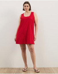 Atmos&Here Curvy - Luna Linen Blend Mini Dress