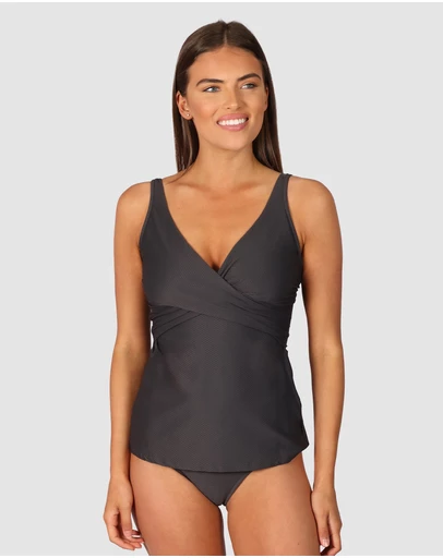 Baku Swimwear - Rococco D/E Cup Wrap Singlet Top