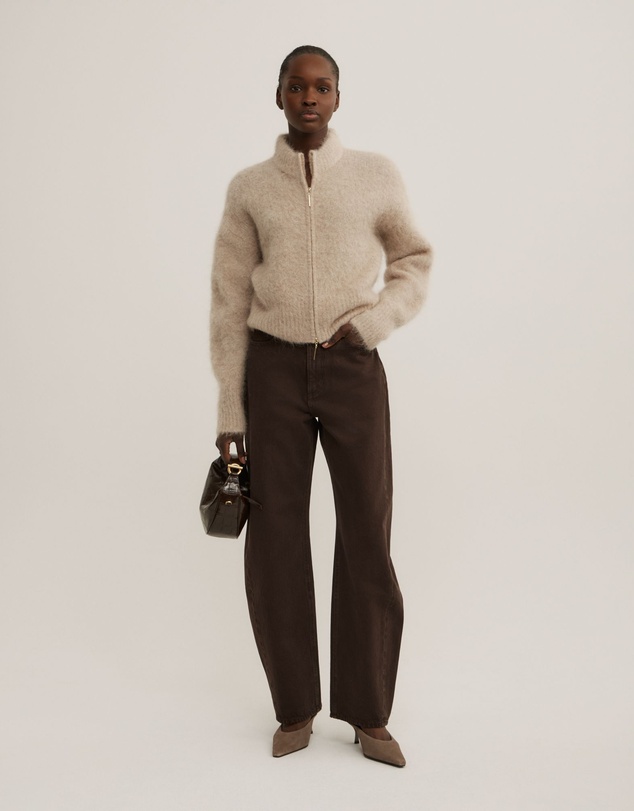 Witchery - Fluffy Funnel Bomber Jacket