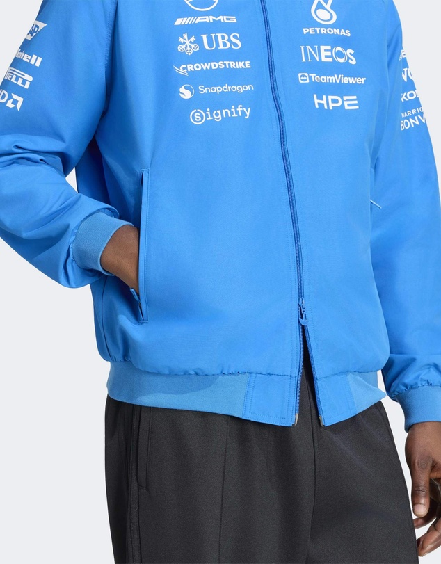 adidas Performance - MERCEDES - AMG PETRONAS FORMULA 1 TEAM BLUE WONDER DRIVER HARRINGTON JACKET Mens