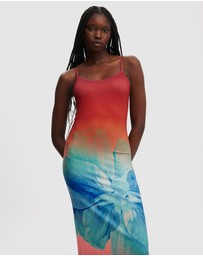 Cotton On - Bodycon Digital Print Maxi Dress