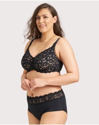 Ava & Audrey  - Ava & Audrey Tilly Microfibre & Lace Full Brief