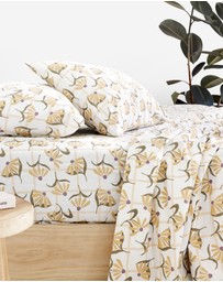 Bambury - Arlo Flannelette Sheet Set