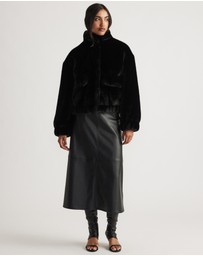 Decjuba - Saylor Faux Fur Bomber Jacket